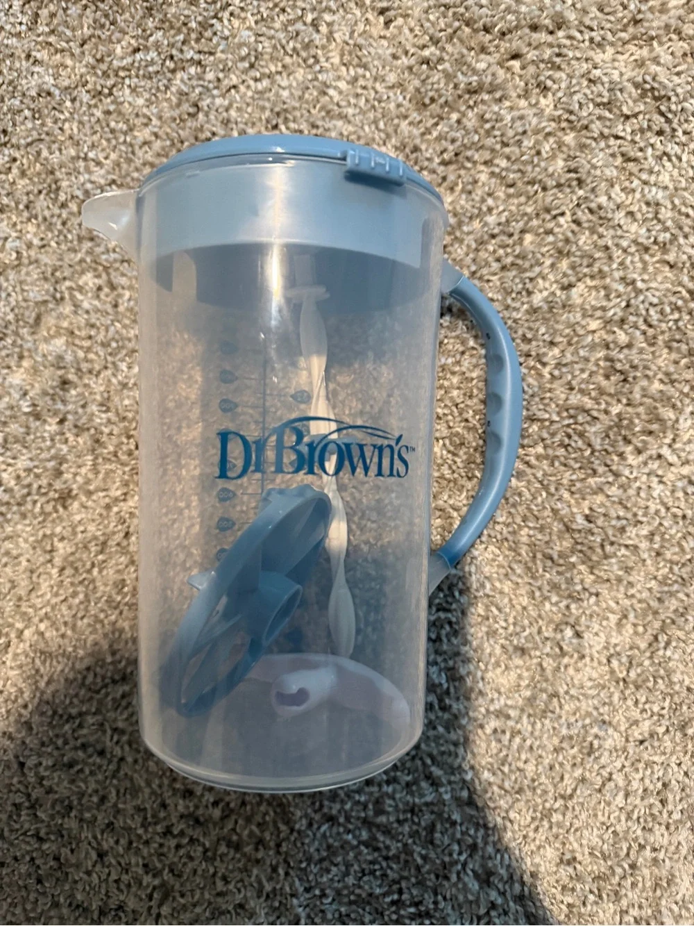 Dr. Brown's Baby Blue Formula Pitcher with Handle and Lid